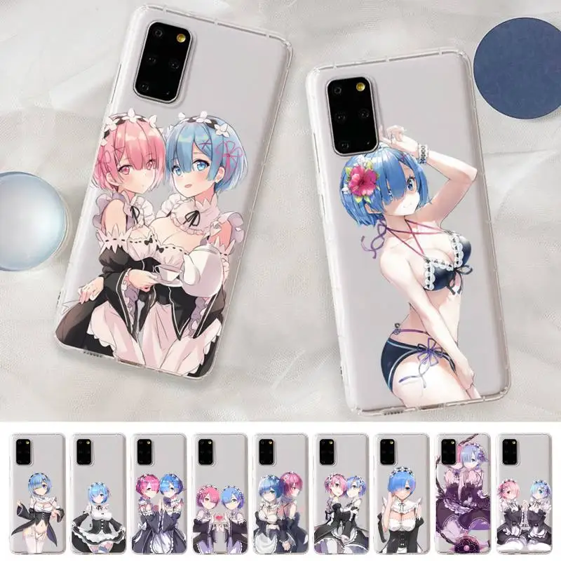 

TOPLBPCS Re Zero Phone Case For Samsung A10 20 30 50s 70 51 52 71 4g 12 31 Note 20 ultra