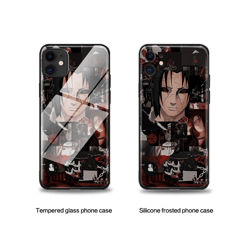 Naruto Uchiha Itachi for iPhone SE 6 6s 7 8 plus x xr xs 11 12Pro max 12 mini tempered glass phone cases cover soft silicone | Мобильные