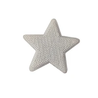 3 5 white star sequined iron on patches for clothes handbags sequins five star embroidery applique 10pieces