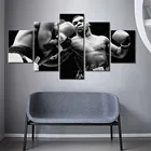 Модульная картина Hd, украшение для дома, 5 шт., картины боксерской Тайсона, рисунок, холст, постер, рамка, настенные картины для спортзала