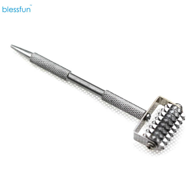 

Metal Needle Roller Pen Massager For Face Beauty Body Finger Pressure Tools