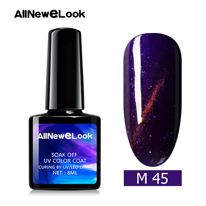 CA045 Allneweook УФ-гель для ногтей Cateye 8 мл Магнитный лазер лак для ногтей клей для ногтей - Цвет: CA045