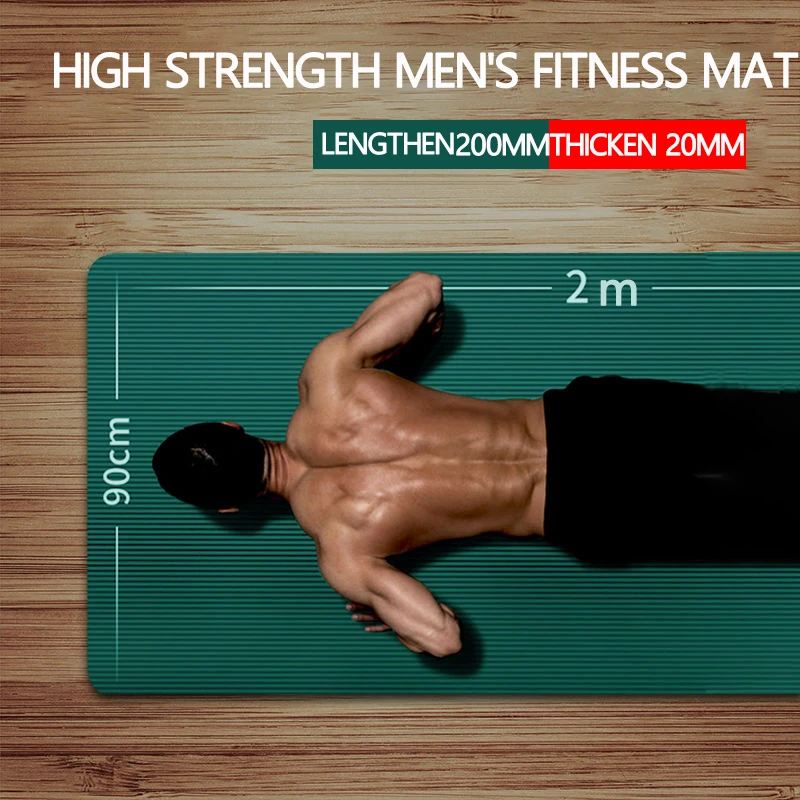 

15MM Thicken Non-slip Fitness Mat High-density Sports Yoga Mat Gym Home Fitness Exercise Gymnastics