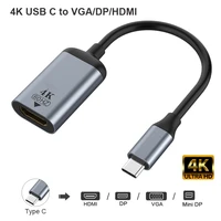 usb c to vgadphdmimini dp adapter 4k cable usb type c to hdmi adapter compatible with macbook pro samsung s20 4k uhd usb c