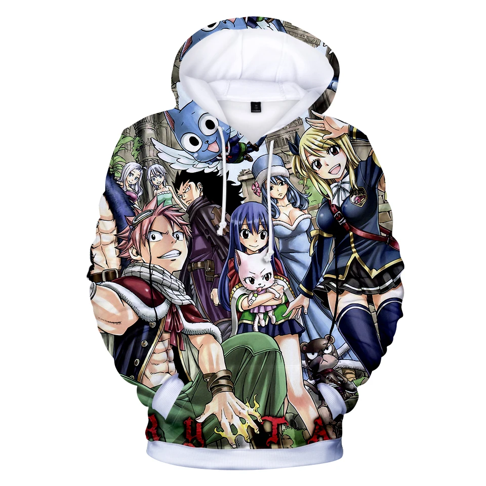 

Hot Sale Sweatshirt Print Fairy Tail 3D Hoodies Men/women Autumn Fashion Harajuku Style Goblin Tail Men's Hoodies