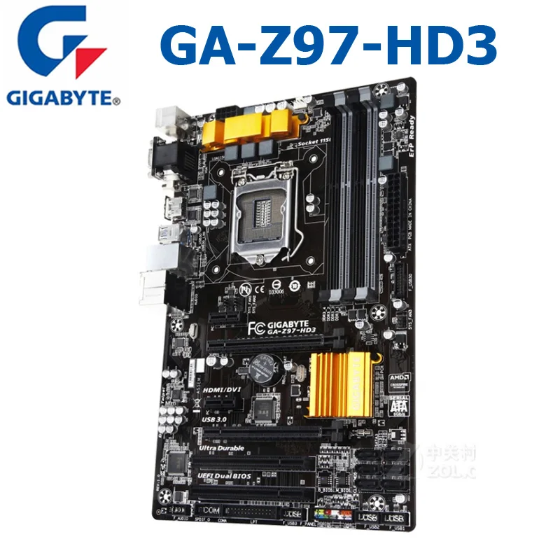 Gigabyte GA-Z97-HD3 материнская плата LGA 1150 DDR3 оригинальный десктопный компьютер 32 Гб Cpu i7