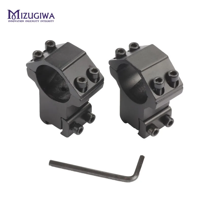 

MIZUGIWA High Scope Mount 1" 25.4mm Rings for Weaver Picatinny 11mm Rail For Optics Sight Rifle Pistol Airsoft Gun Hunting Caza