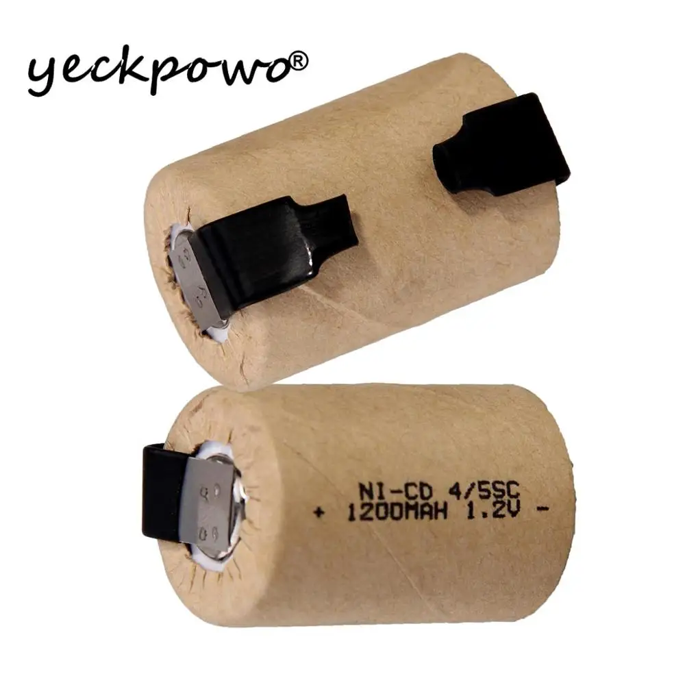 Yeckpowo 4/5SC 1200mah 1 2 v батарея 4/5SUBC NICD перезаряжаемые батареи электроинструменты для