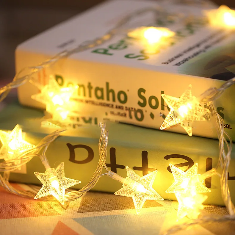 

Светодиодная гирлянда на батарейках, медный провод, Рождественское украшение, ночники для праздника, свадьбы, вечеринки, комнатное освещен...