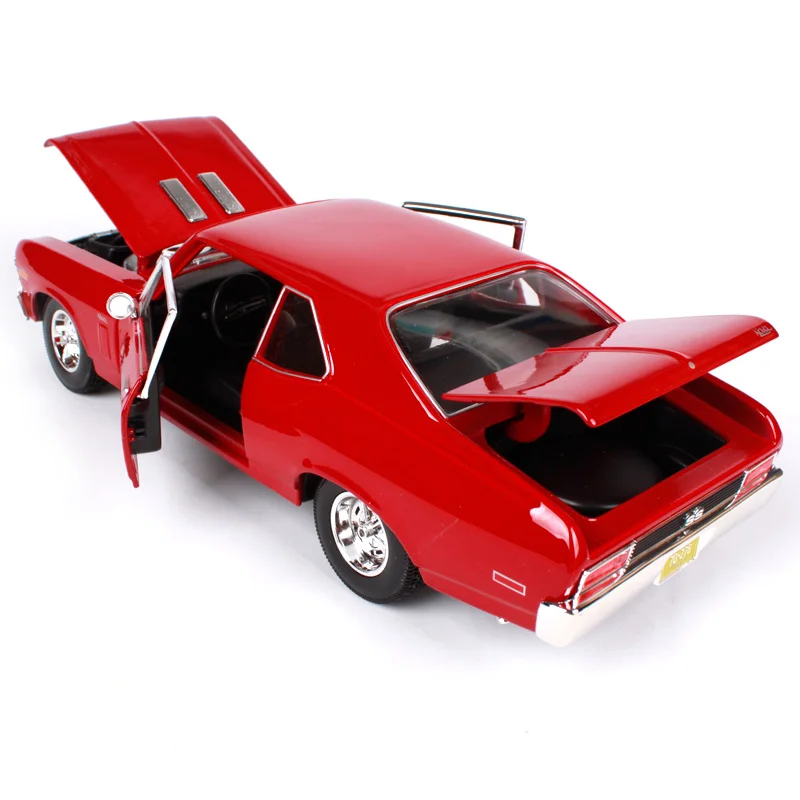 Горячая 1:18 c-hevrolet 1970 NovaSS классическая модель из сплава автомобиля, коллекция и подарочная модель украшения