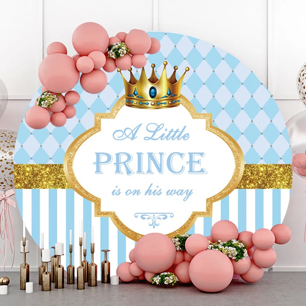 

Yeele Baby Prince Birthday Backdrop Photocall Gold Crown Party Decor Photography Background Photo Studio Photographic Photozone