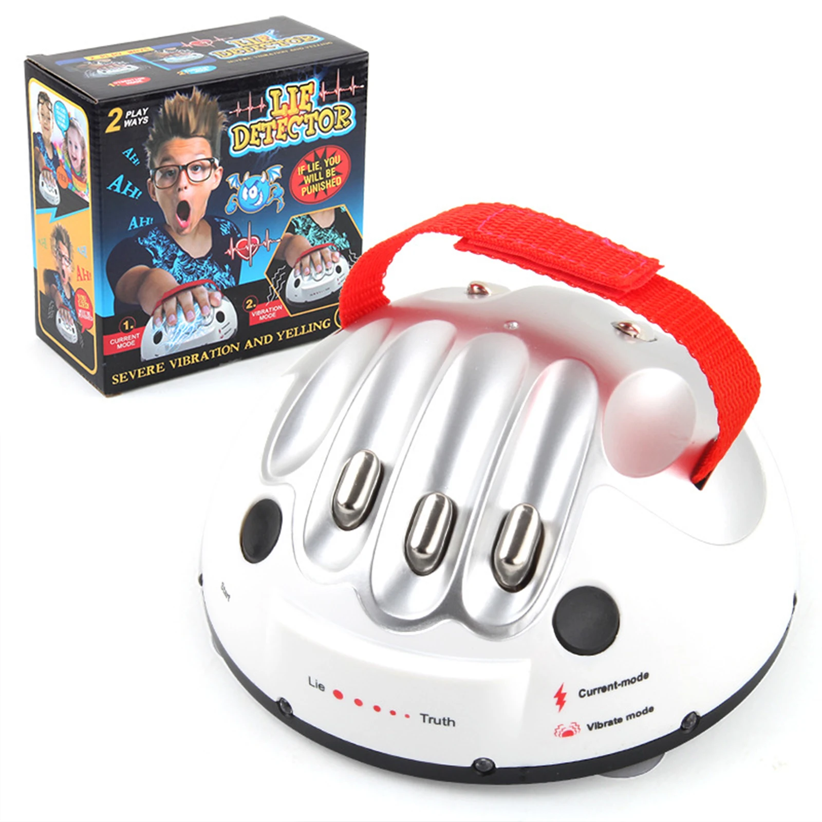 

Adjustable Adult Micro Electric Shock Lie Detector Shocking Liar Truth Party Game Consoles Gifts Toy Polygraph Test Tricky Funny