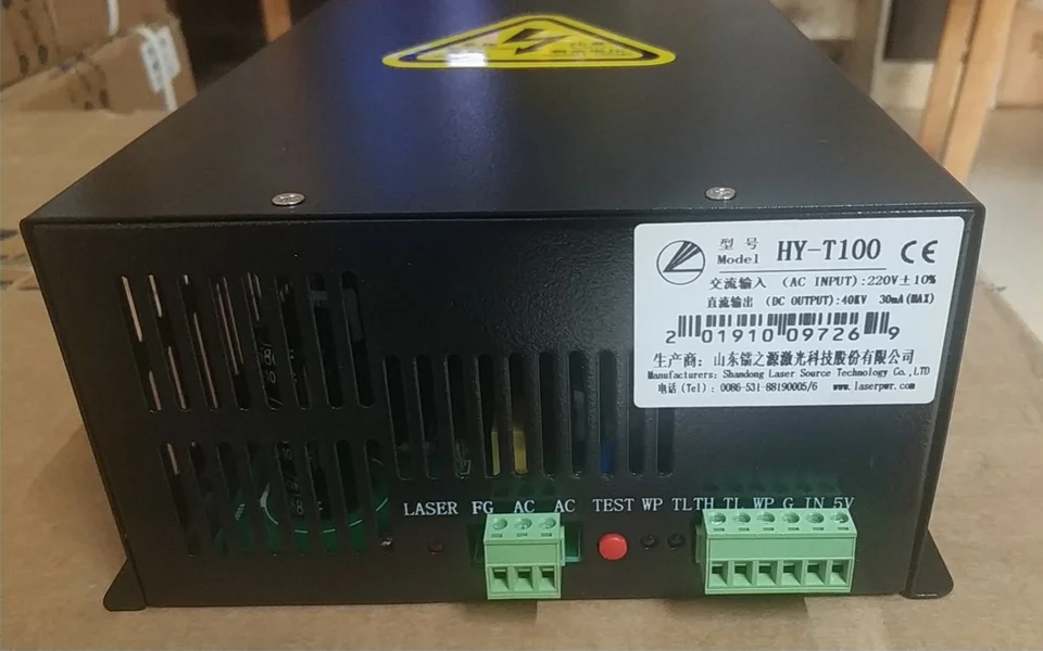 

HY-T100 100w power supply for 100W laser tube with good quality