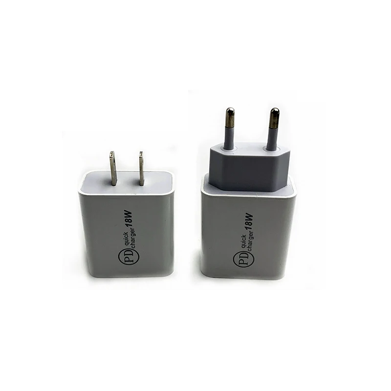 BRSUANG 18W PD Fast Charge USB Type-C Charger EU/US Plug For Samsung S10 Plus iPhone 11 Pro Max iPad Power Adapter | Мобильные