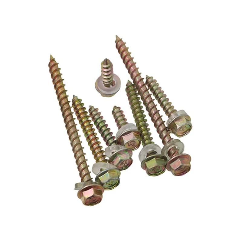 GuHua цветной стальной шестигранный сверлильный хвостовый Самонарезающий винт с