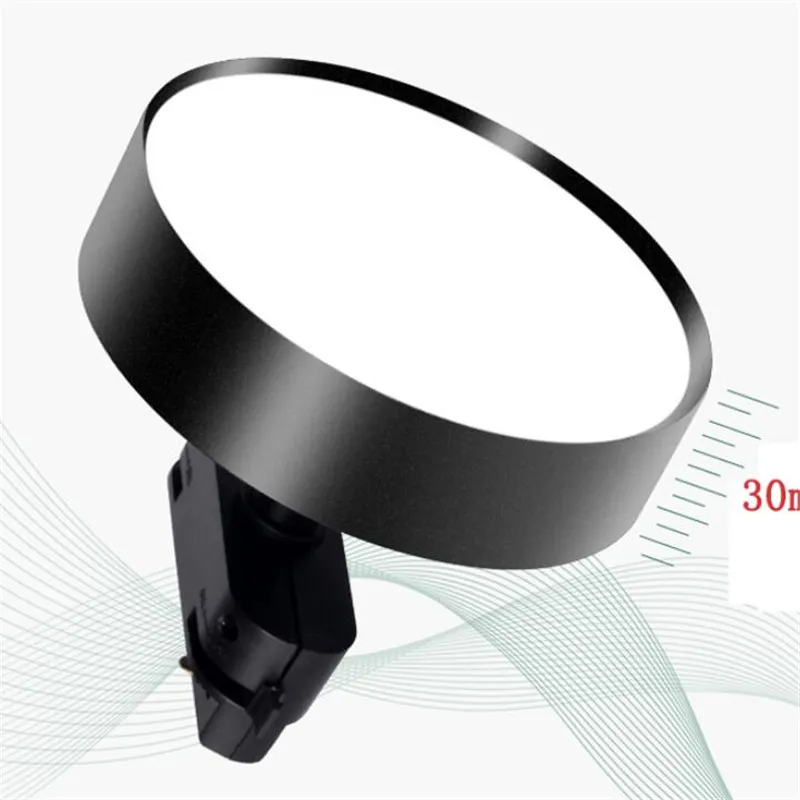 25 Вт светодиодный Трековый светильник алюминиевый потолочный рельсовый