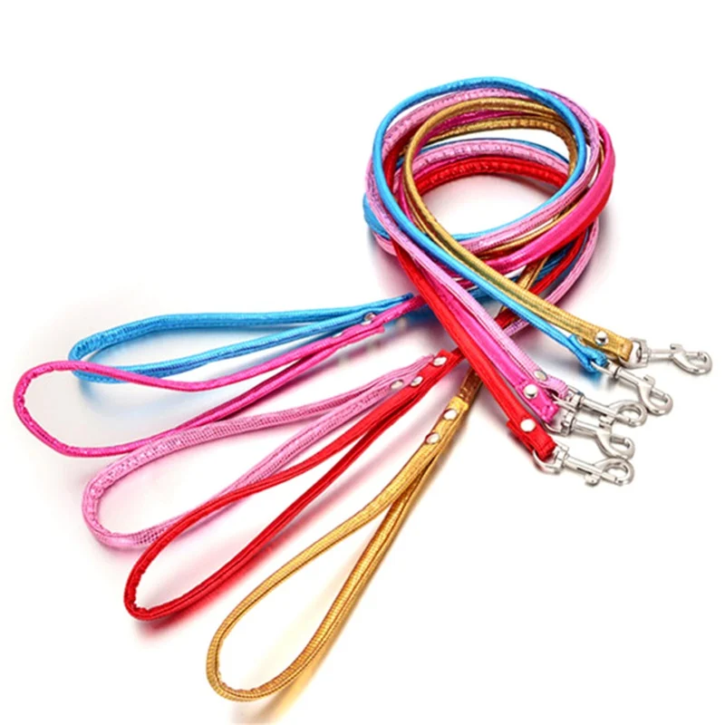 

Pu Leather Small Dog Training Leash Serpentine Puppy Lead for Safe Walking Doggie Cat Kitty Durable Traction Rope Pet Supplies