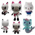 25 см, Gabbys, кукольный домик с животными, плюшевый домик Габби из аниме, плюшевые игрушки, Mercat Pandy, мягкий Кот, Русалка, плюшевый подарок для детей