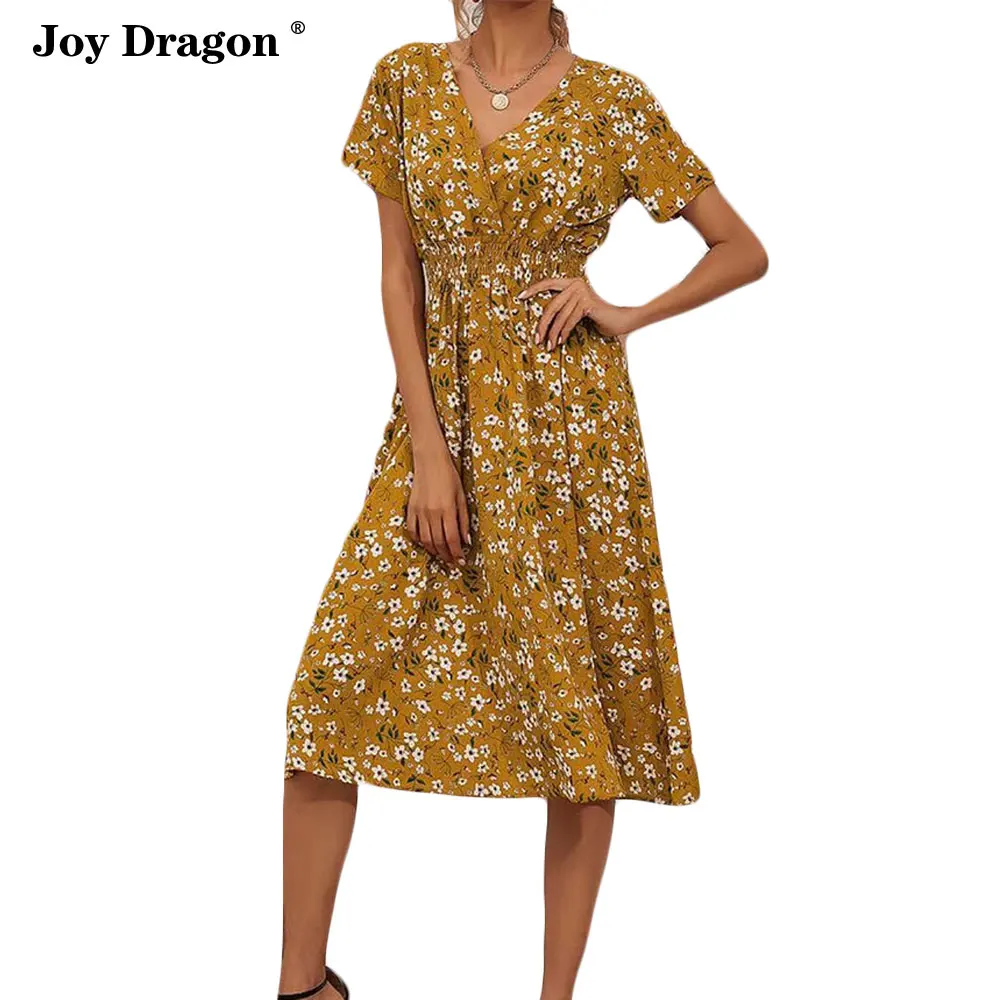 

Dresses for Women 2021 Robe Femme Vestidos Summer Vestido De Mujer Casual Bodycon Roupas Femininas Floral Midi Sukienka Dresses