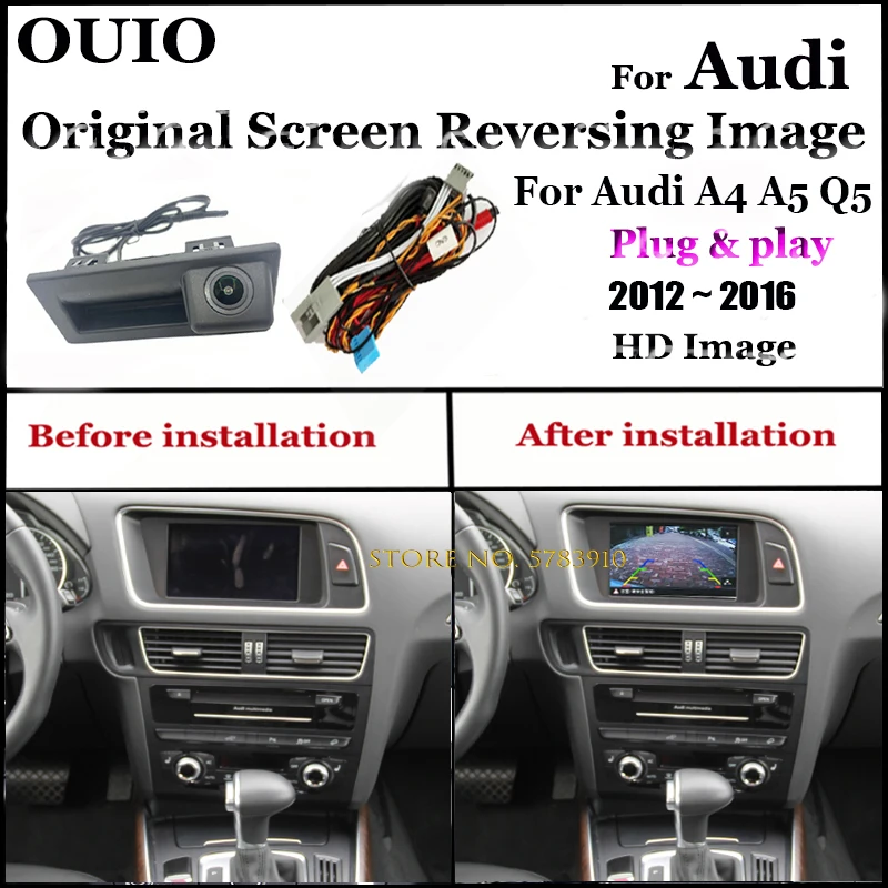 

Подключение оригинальной камеры заднего вида PQ MIB MQB | Для Audi A4 A5 Q5 2012 2013 2014 2015 2016 | HD Задняя камера заднего вида