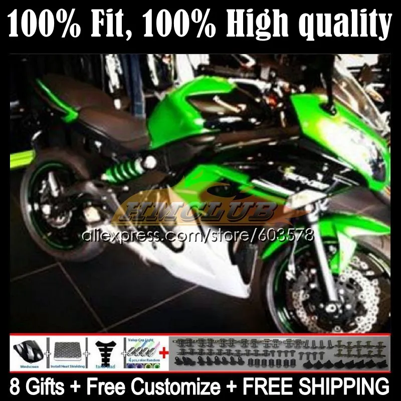 

Инъекция для KAWASAKI NINJA 650R ER6 F ER 6F 66CL.30 ER6F 12 13 14 15 16 ER-6F 2012 2013 2014 2015 2016 Обтекатели глянцевый зеленый