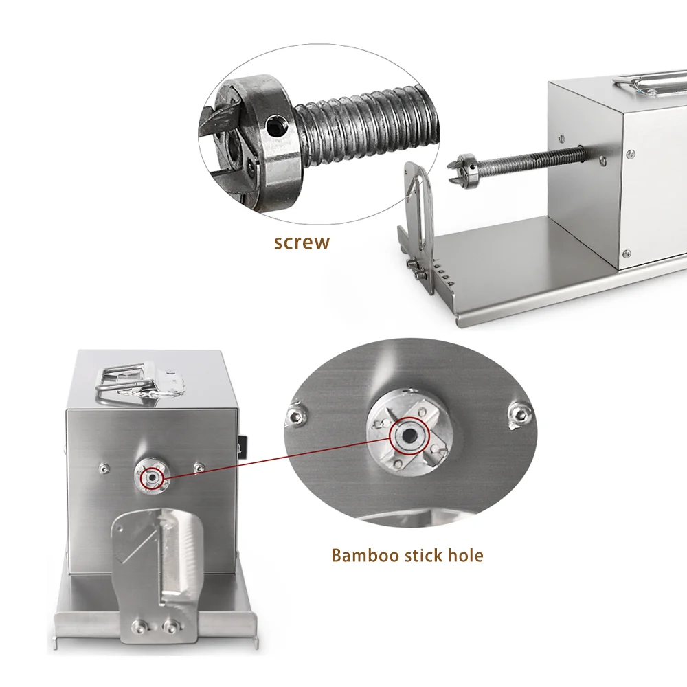 売却 電動スパイラルポテト機スパイラル野菜トロントフレンチフライカッターステンレス鋼自動食品プロセッサ商業