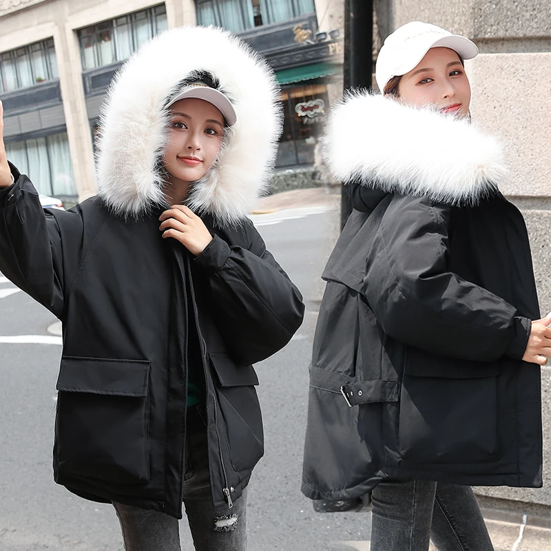 

Woman Short Bread Gentle Student Easy Little Chapter Top Thick Clothes Padded Cotton Slack Coat Tide