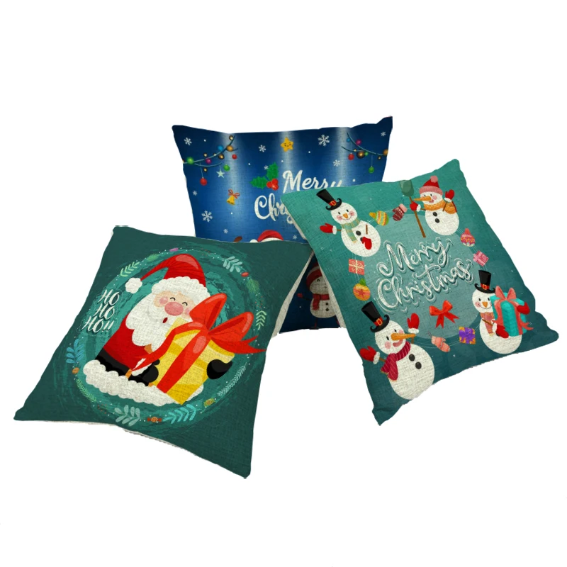 

New Cartoon Cotton And Linen Pillowcase 45X45Cm Text Character Pattern Children Bedroom Room Decoration Home Sofa Auto Supplies