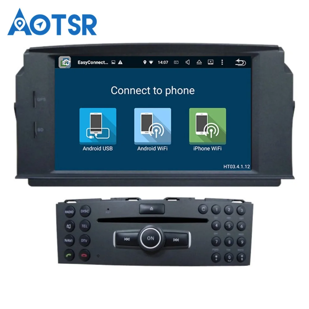 64G Android 10 0 автомобильный dvd-плеер для MERCEDES BENZ C Class C200 C180 C220 C230 W204 видео