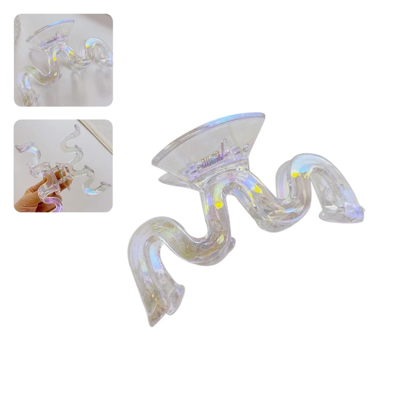 

Резиновая заколка для волос 634C для женщин, многофункциональная прочная заколка с геометрическим дизайном, милые французские Нескользящие ...