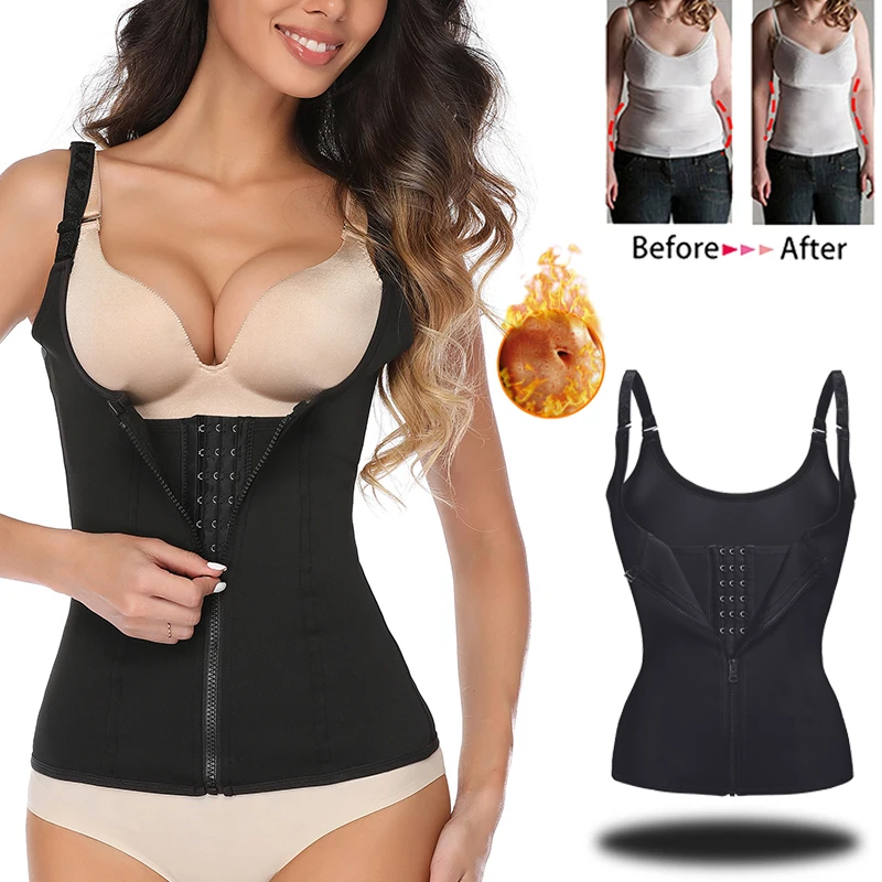 Неопреновый тренировочный жилет для сауны корсет талии Женский похудения