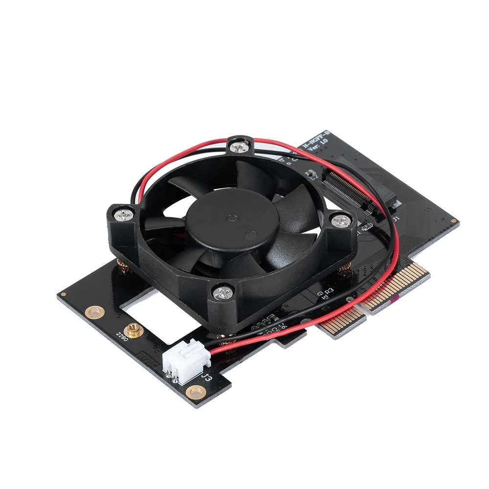 Карта расширения M.2 NVME NGFF для PCI-E X4 адаптер с вентилятором настольного ПК |