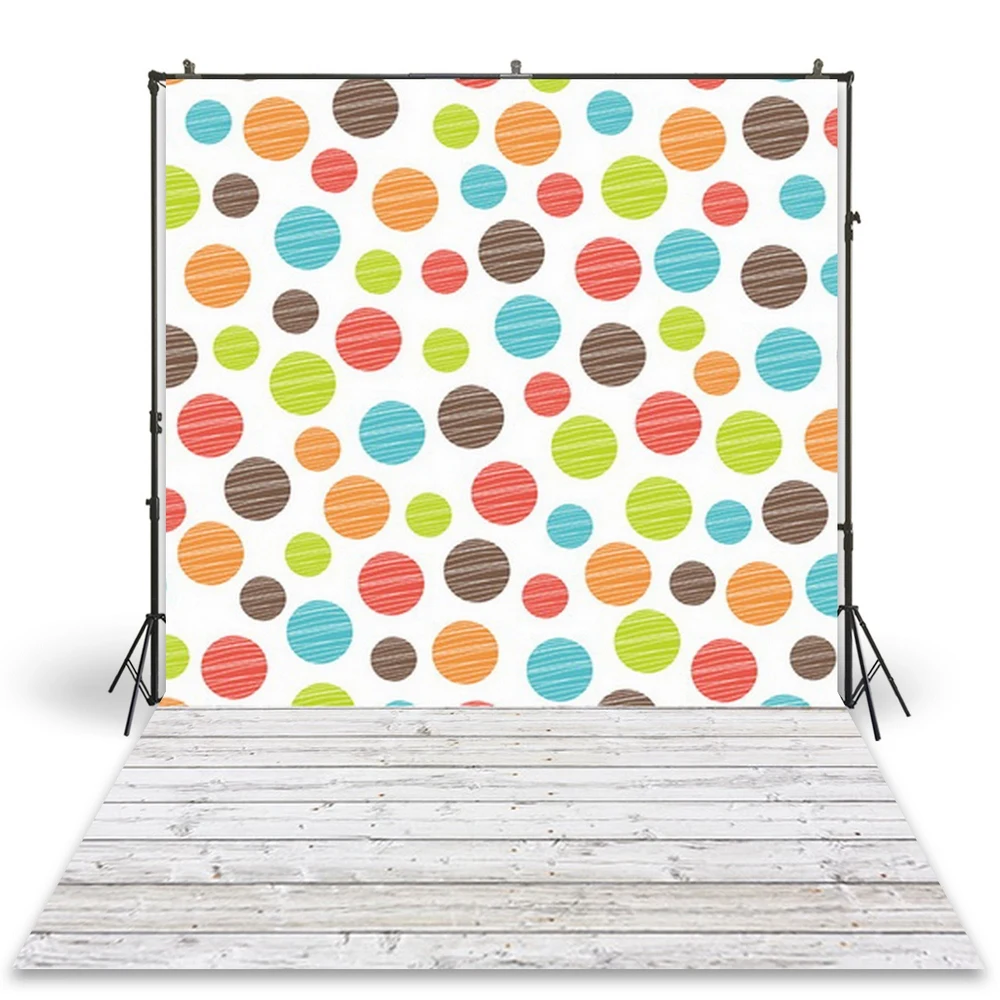 

Фотография HUAYI, фотография детской фотобудки, красочный фон в горошек, фотография на заказ, фотообои