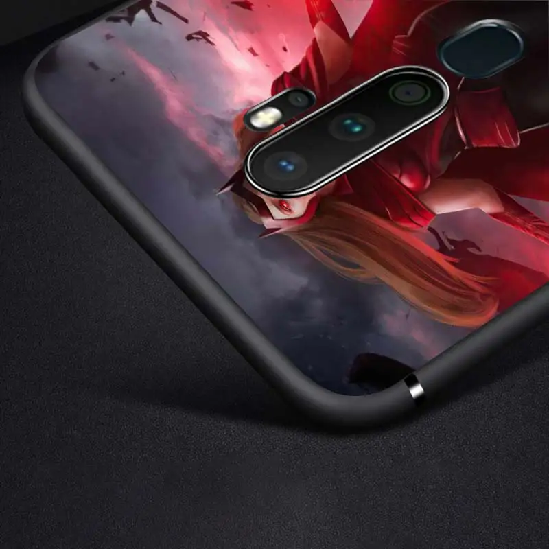 

Marvel Scarlet Witch for OPPO Reno A ACE 10 X Z00M Z 2 3 4 5 5K SE Z F Pro Plus 4G 5G TPU Black Phone Case