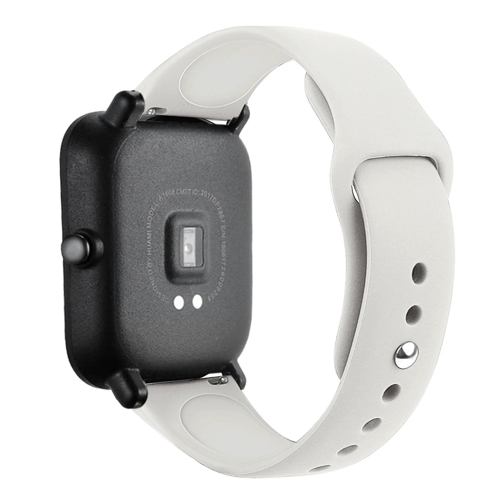 20 мм силиконовые браслеты для Xiaomi Huami Amazfit GTS Bip BIT PACE Lite Youth smart watch band для Garmin vivoactive 3 ремешок для часов