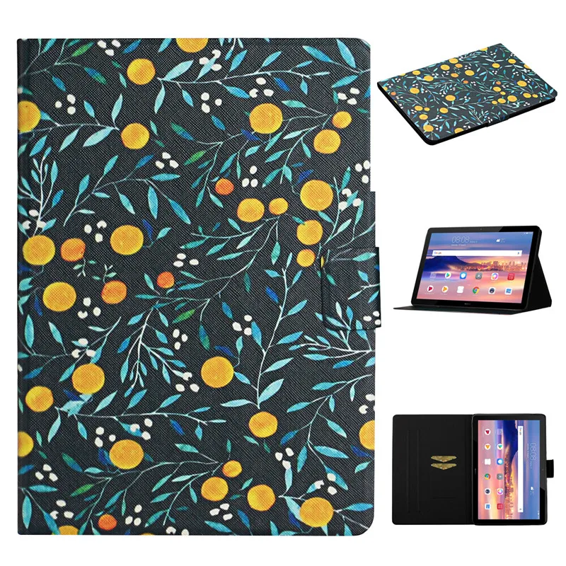 Чехол для Huawei Mediapad T5 10 AGS2-W09/L09/L03/W19 1 &quot с цветочным узором Ультратонкий чехол