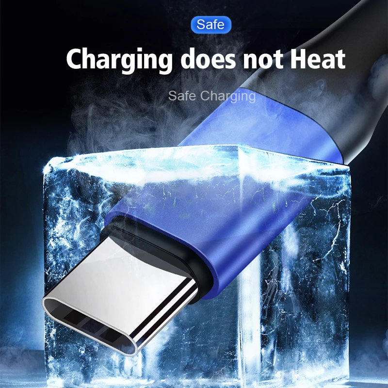 

SLILE USB Type C Cable For Samsung Huawei Fast Charge Type-C Mobile Phone Charging Wire USB C Cable for Samsung S9 S10 S20