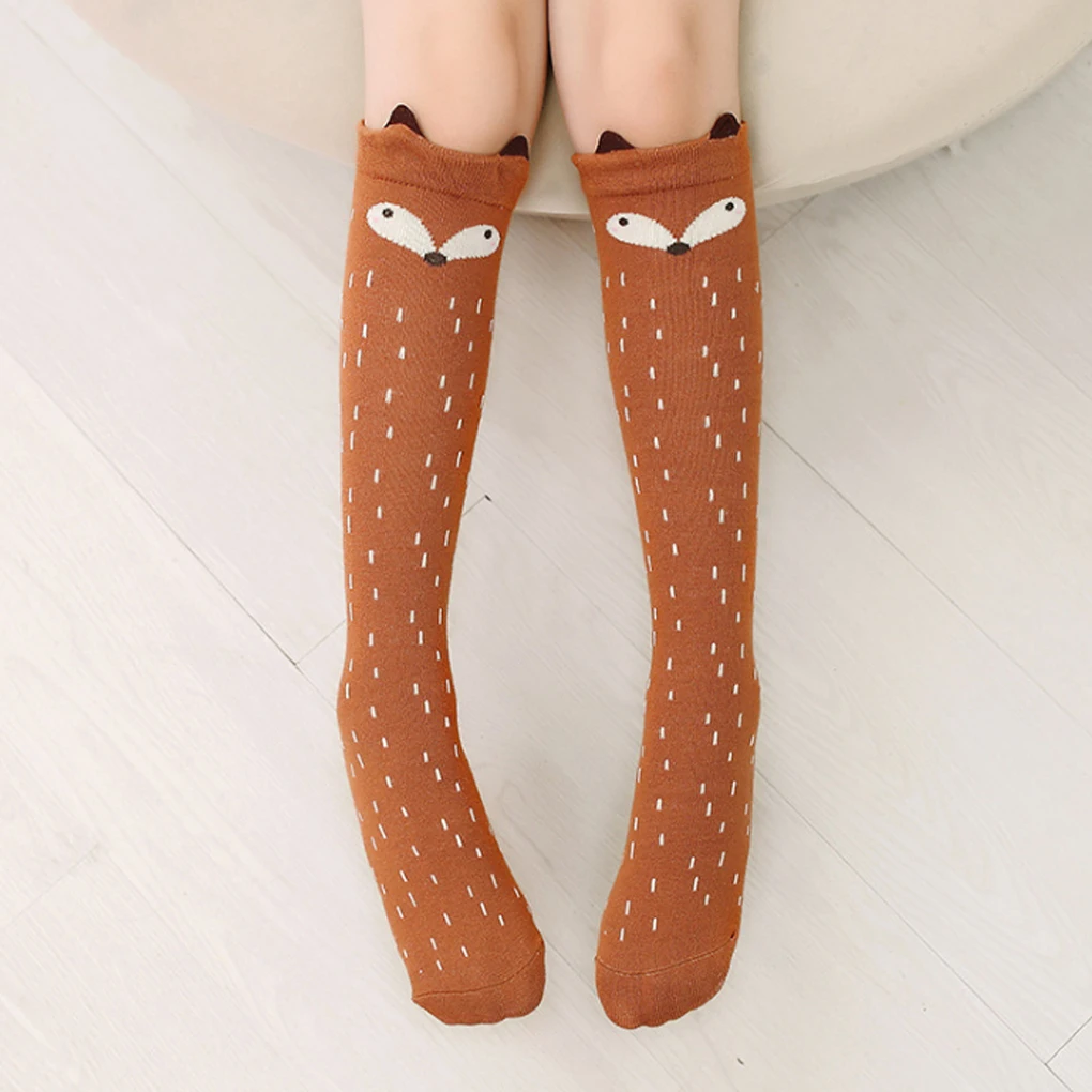 1 пара милые Гольфы с мультяшным рисунком для маленьких девочек леггинсы до