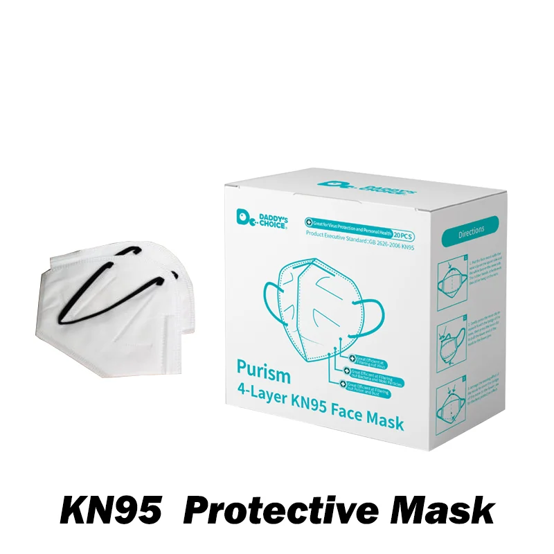 

KN95 Mask Anti Dust PM2.5 Respirator Mouth 4 Layers Face Mask Safety Maske sale in stock Mascarar Mscara