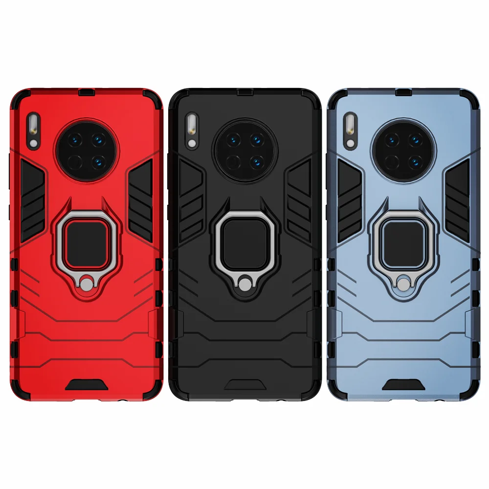 

Shockproof Armor Case For Huawei Mate 30 Pro Case Ring Holder Stand Phone Back Cover for Huawei Mate30 Mate 30 Pro 30pro 5G