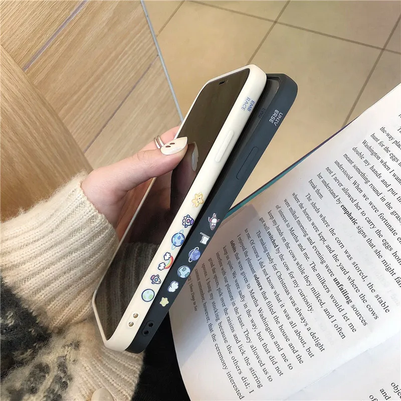 Чехол для iPhone 13 Pro Max милый чехол телефона с астронавтом планетой 12 11 XS XR X 8 7 Plus из