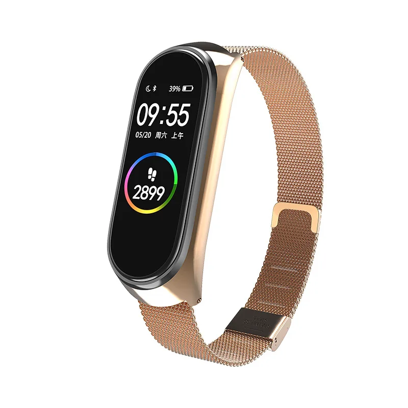 

Gold Strap Band Metal Replacement Rose Gold Silver Black Bracelet Colorful