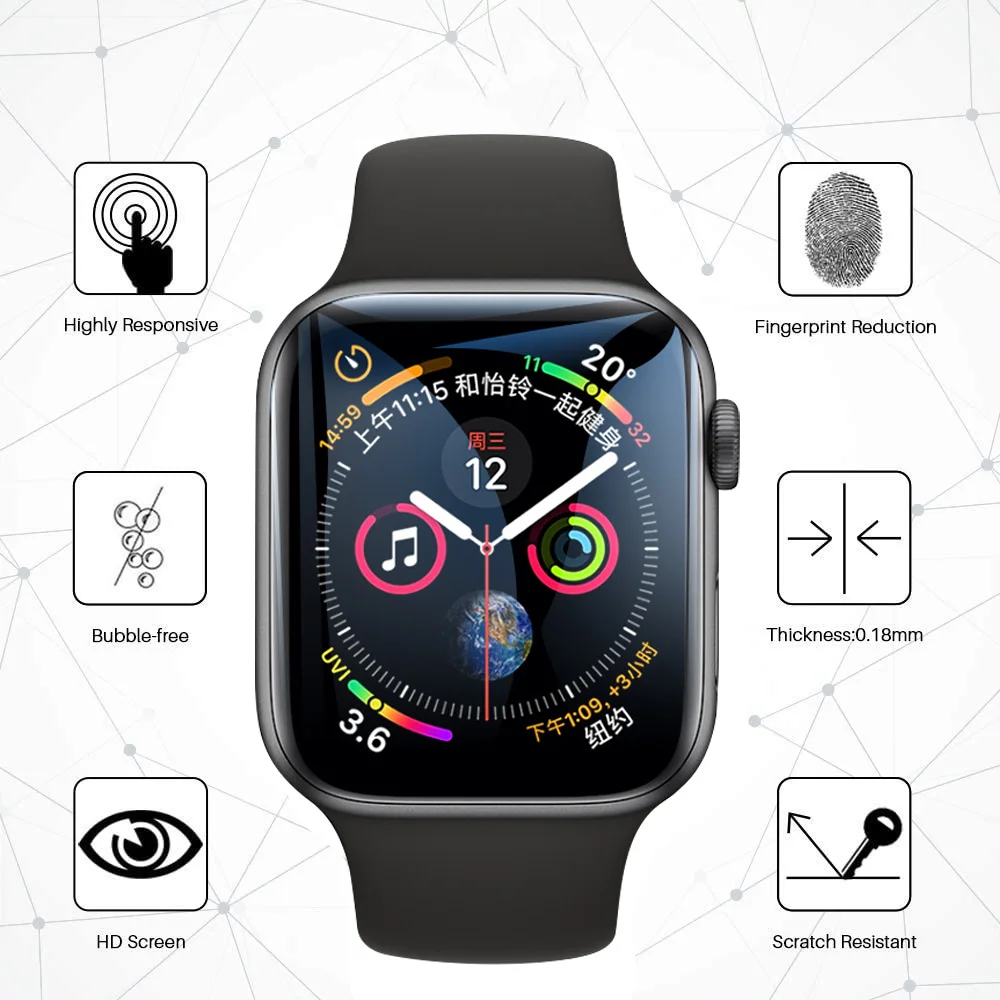 Защита экрана для Apple Watch 45 мм 41 iwatch мягкая пленка аксессуары часов apple watch series 7 |