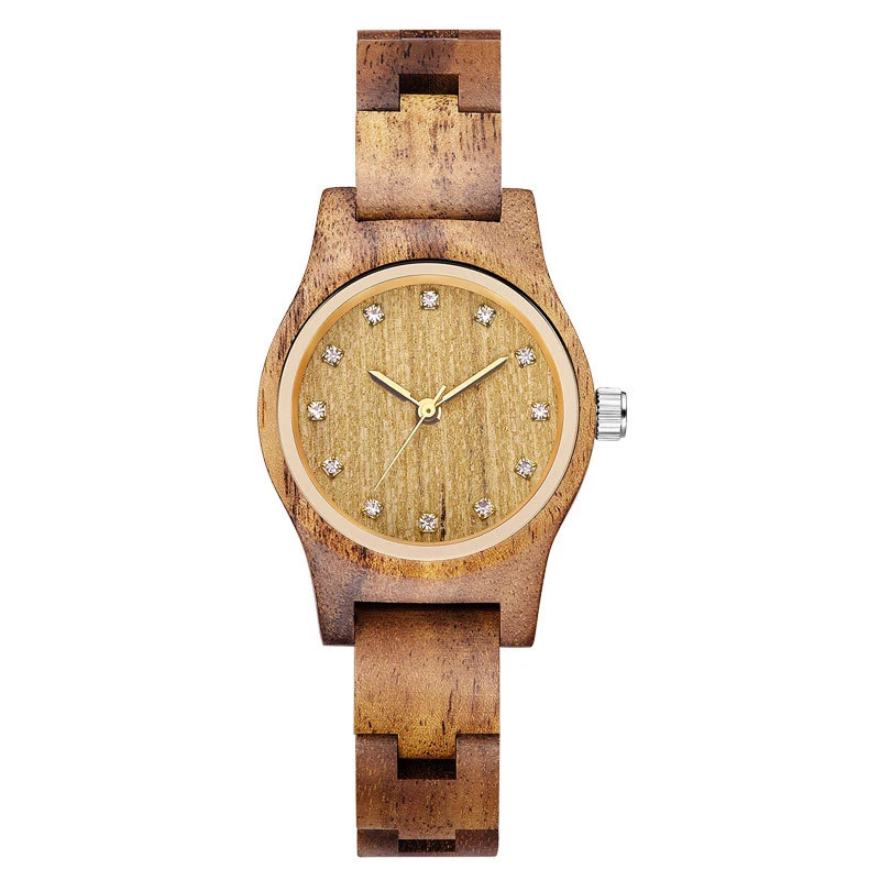Женские часы с деревянным дизайном роскошные кварцевые наручные повседневные на