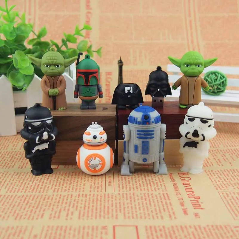 Флешка usb 2 0 с изображением Звездных Войн BB8 robot flashdrive 32 Гб 64 128 МБ