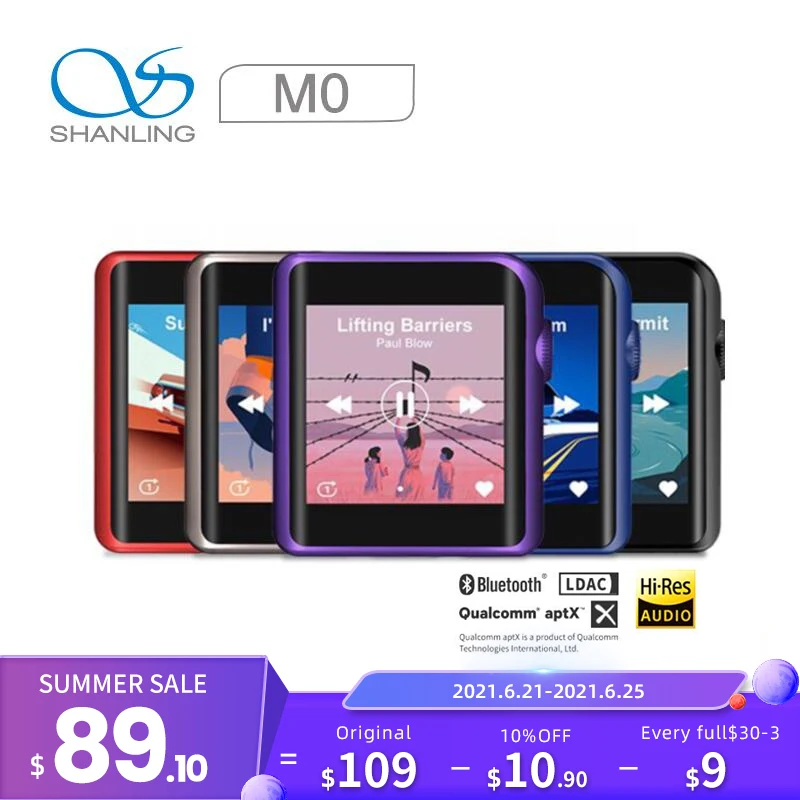 Портативный музыкальный плеер Shanling M0 с сенсорным экраном Hi Res Bluetooth|MP3-плееры| |