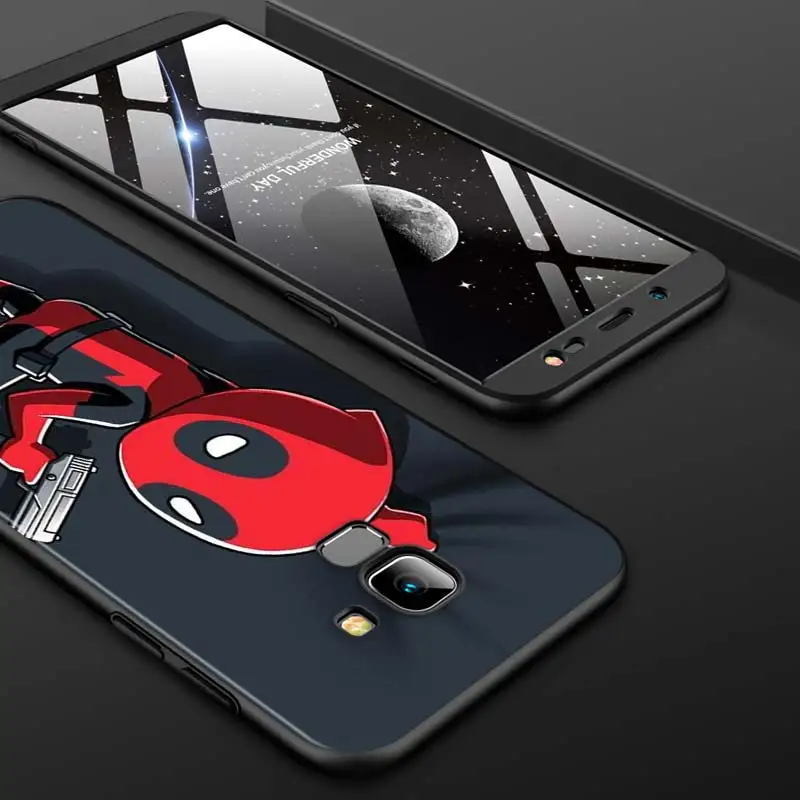 

Cartoon Marvel Deadpool For Samsung J8 J7 Duo J730 J6 J5 J530 J4 J3 J330 J2 Core Star Prime 2018 EU Plus Black Phone Case