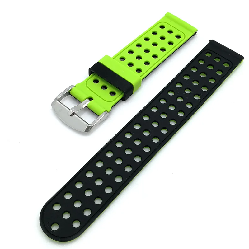 18mm 20mm 22mm sport silicone Band Strap For Samsung Gear S2 S3 Frontier amazfit Bip Lite active2 for Huawei Watch 24mm | Наручные часы
