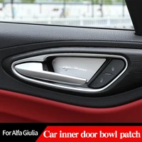 car inner door bowl patch for alfa giulia internal control panel handle stainless steel protection accessories