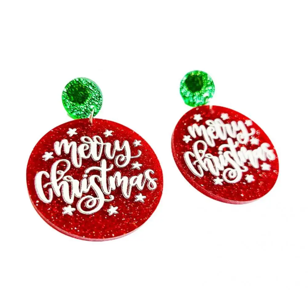 

Women Accessories 1 Pair Beautiful All-match Glossy Acrylic Earrings Ear Decoration Acrylic Earrings Classic for Banquet